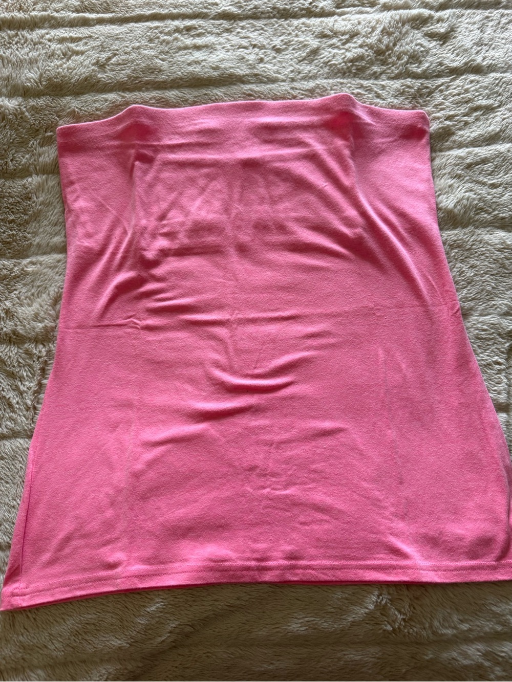 No Boundaries Pink Strapless Mini Tube Skirt